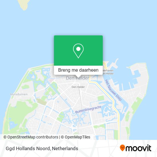 Ggd Hollands Noord kaart