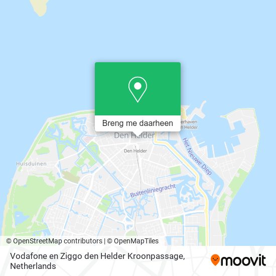 Vodafone en Ziggo den Helder Kroonpassage kaart