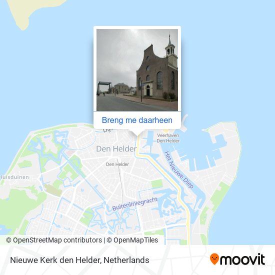 Nieuwe Kerk den Helder kaart