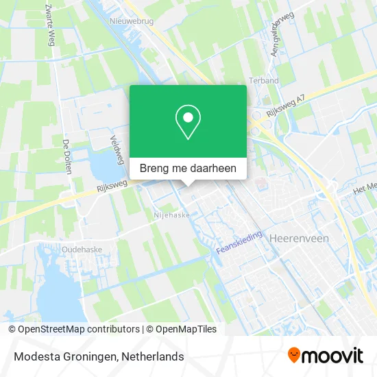 Modesta Groningen kaart