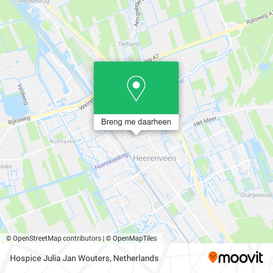 Hospice Julia Jan Wouters kaart
