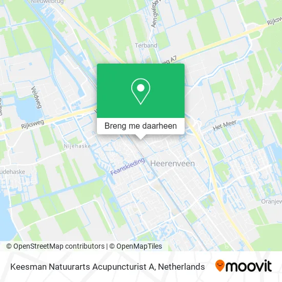 Keesman Natuurarts Acupuncturist A kaart
