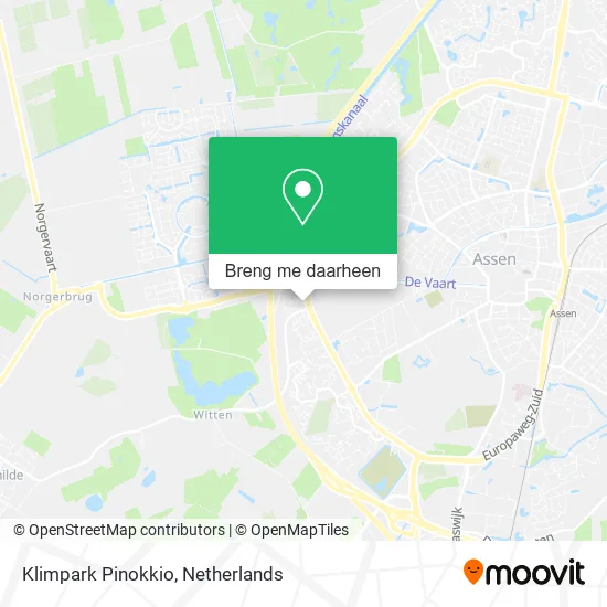Klimpark Pinokkio kaart