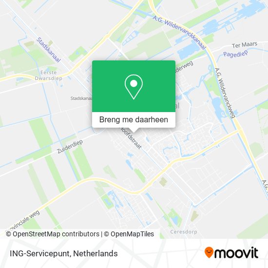 ING-Servicepunt kaart