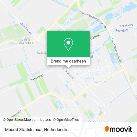 Maudd Stadskanaal kaart