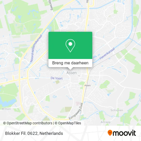 Blokker Fil. 0622 kaart