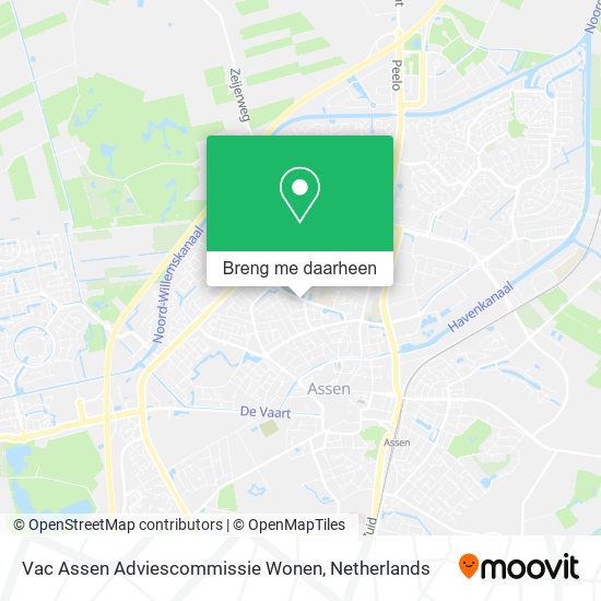 Vac Assen Adviescommissie Wonen kaart