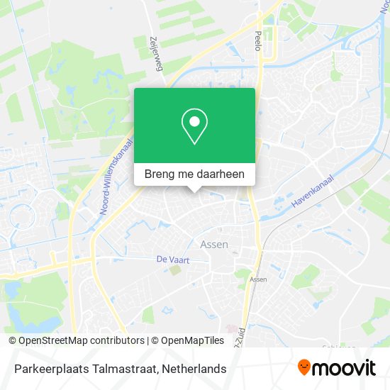 Parkeerplaats Talmastraat kaart