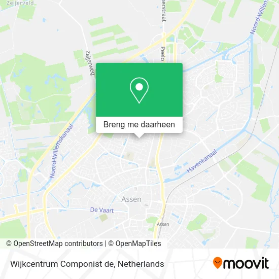 Wijkcentrum Componist de kaart