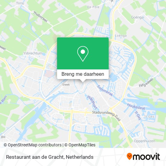 Restaurant aan de Gracht kaart