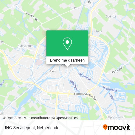 ING-Servicepunt kaart