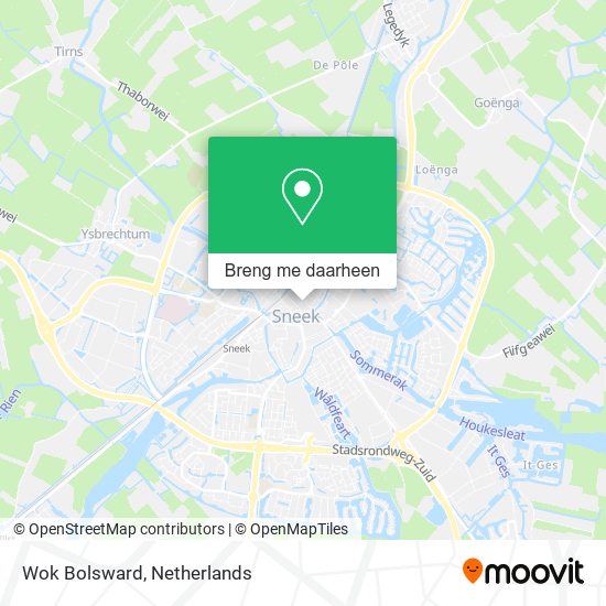 Wok Bolsward kaart