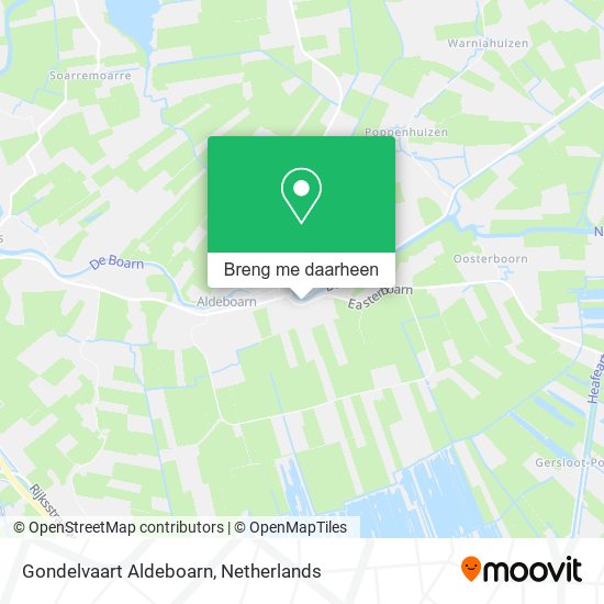 Gondelvaart Aldeboarn kaart