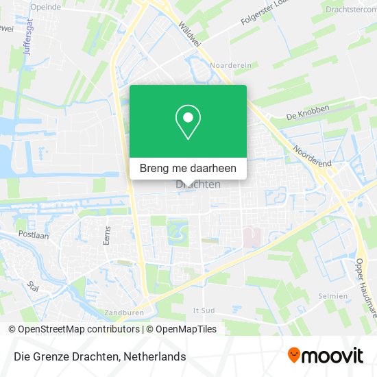 Die Grenze Drachten kaart