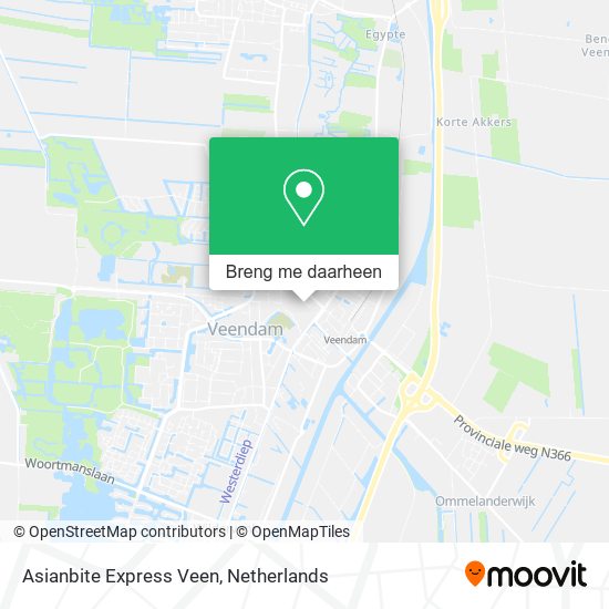 Asianbite Express Veen kaart