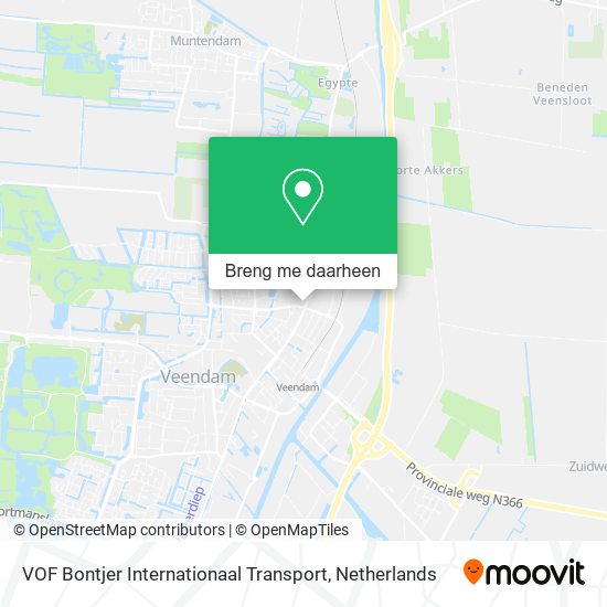 VOF Bontjer Internationaal Transport kaart