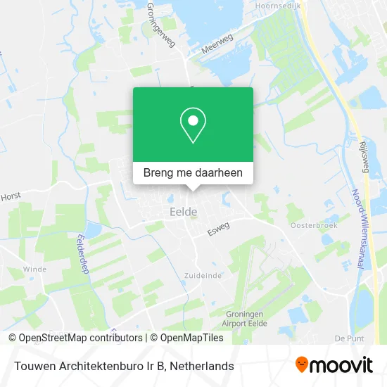 Touwen Architektenburo Ir B kaart