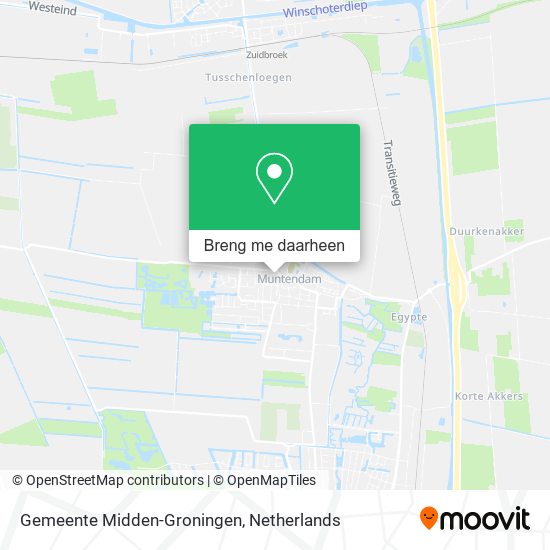 Gemeente Midden-Groningen kaart