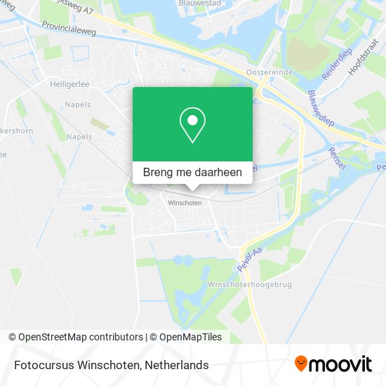 Fotocursus Winschoten kaart