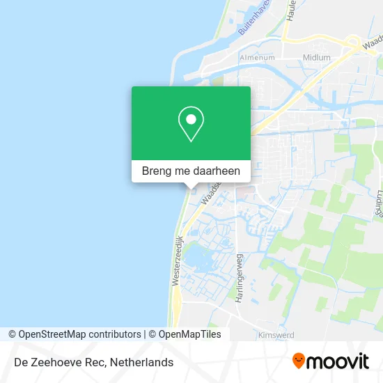 De Zeehoeve Rec kaart