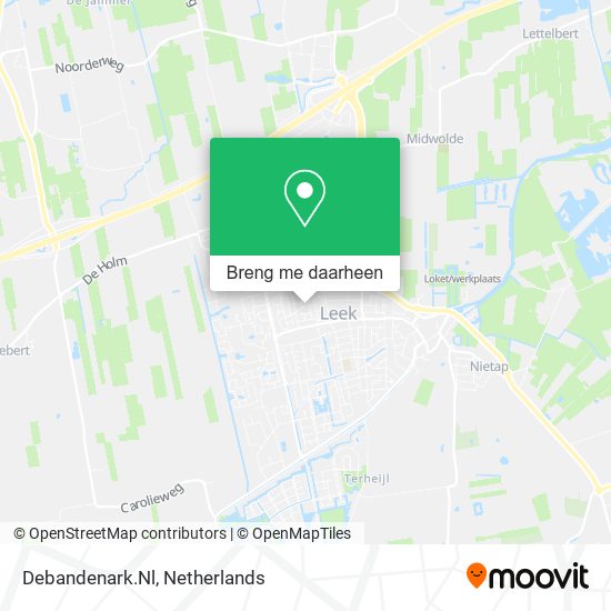 Debandenark.Nl kaart