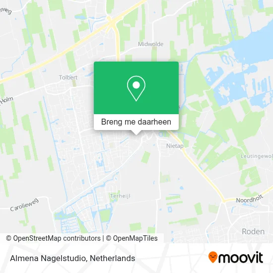 Almena Nagelstudio kaart