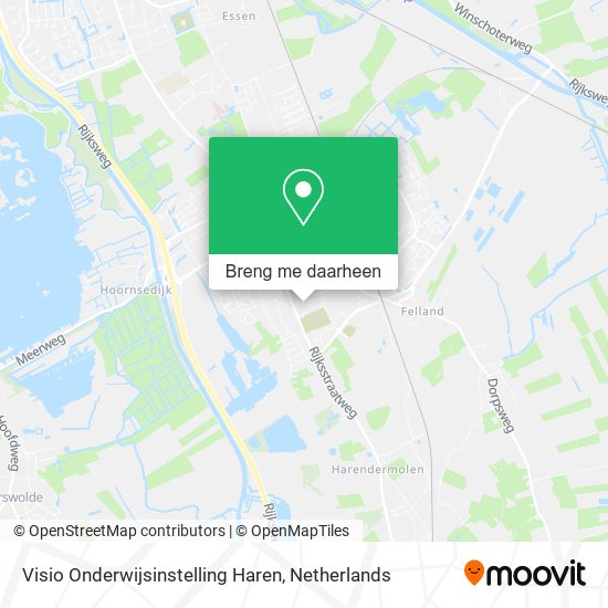 Visio Onderwijsinstelling Haren kaart