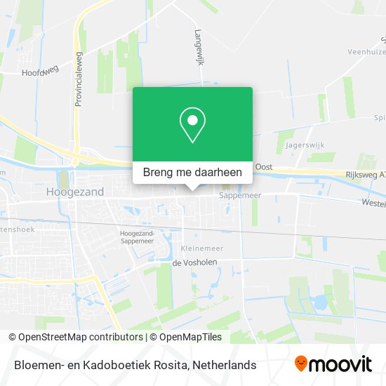 Bloemen- en Kadoboetiek Rosita kaart