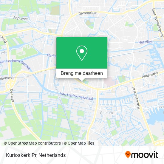 Kurioskerk Pr kaart