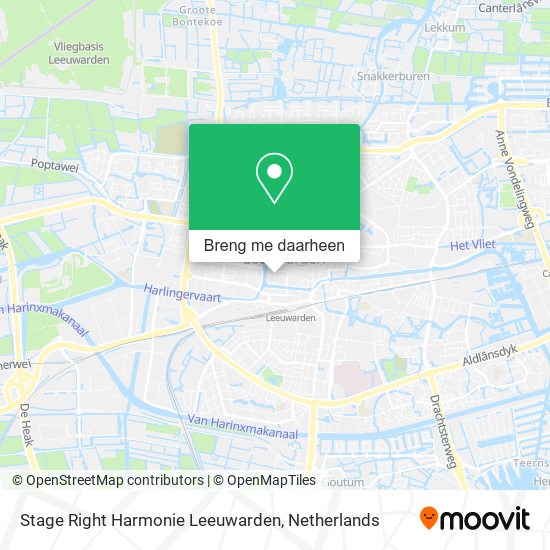 Stage Right Harmonie Leeuwarden kaart