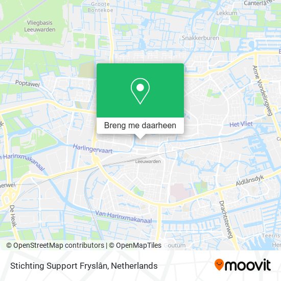 Stichting Support Fryslân kaart