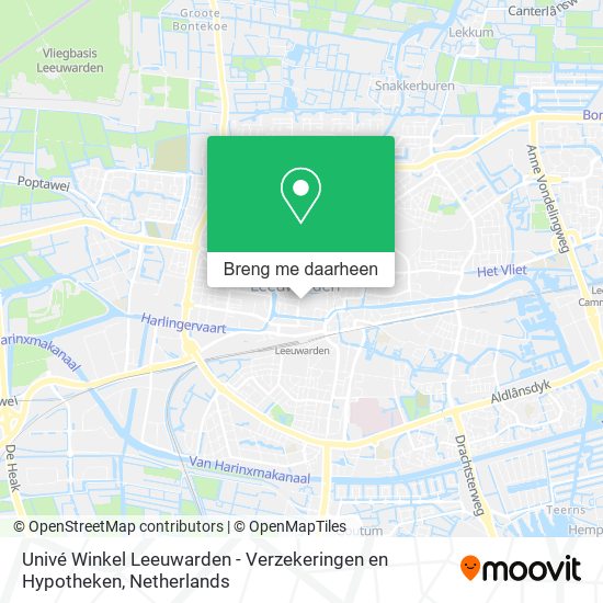 Univé Winkel Leeuwarden - Verzekeringen en Hypotheken kaart