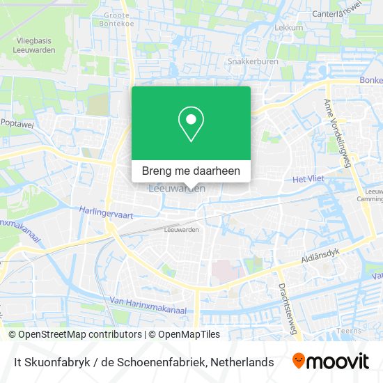It Skuonfabryk / de Schoenenfabriek kaart
