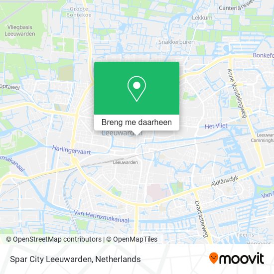 Spar City Leeuwarden kaart