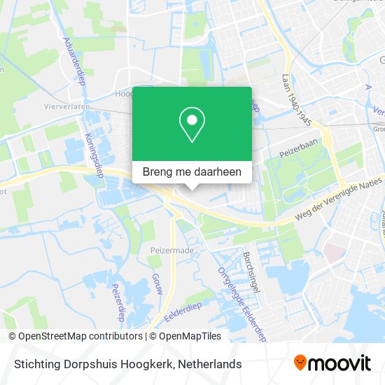Stichting Dorpshuis Hoogkerk kaart