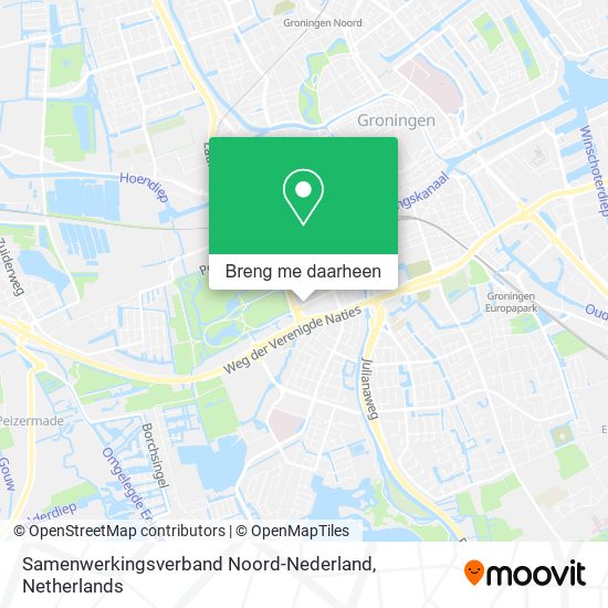 Samenwerkingsverband Noord-Nederland kaart