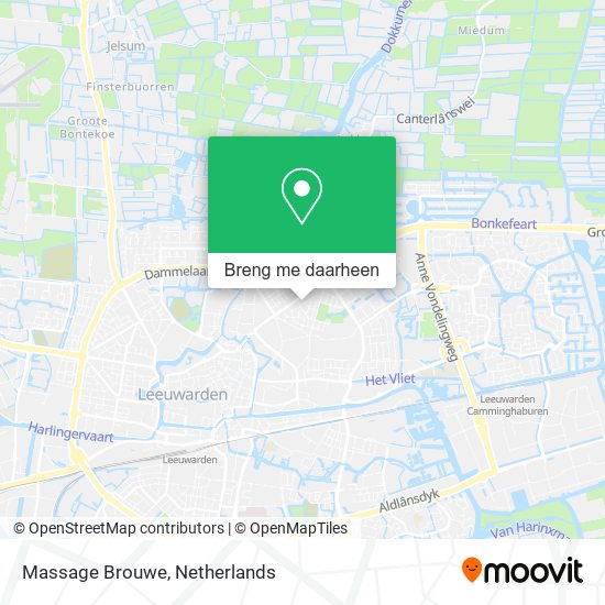 Massage Brouwe kaart