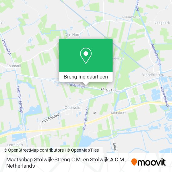 Maatschap Stolwijk-Streng C.M. en Stolwijk A.C.M. kaart