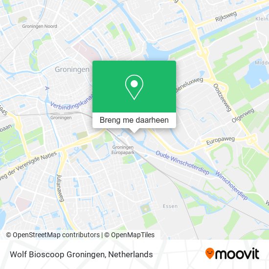 Wolf Bioscoop Groningen kaart