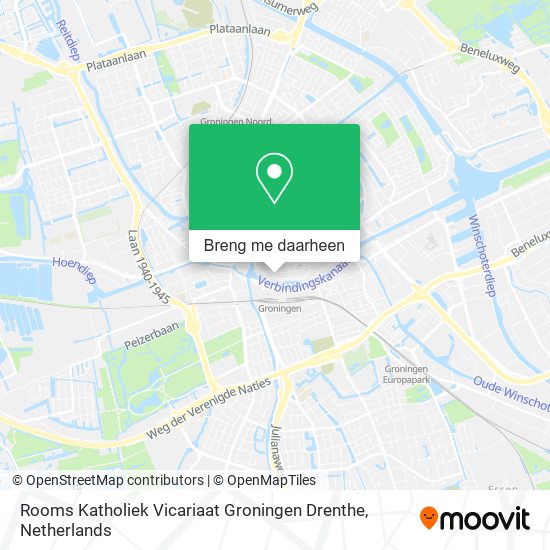 Rooms Katholiek Vicariaat Groningen Drenthe kaart