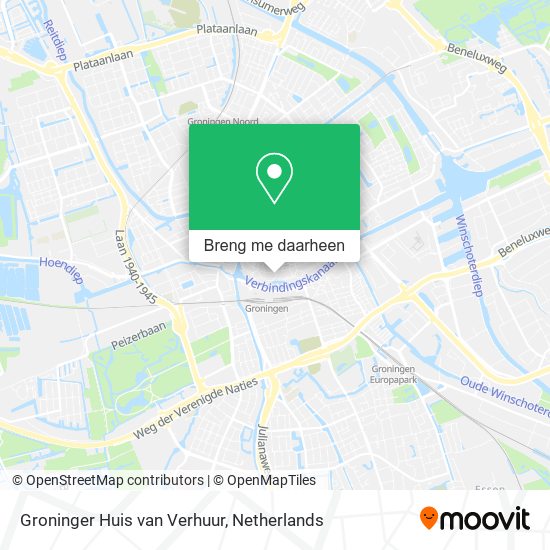 Groninger Huis van Verhuur kaart