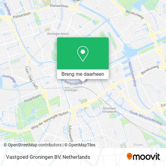 Vastgoed Groningen BV kaart