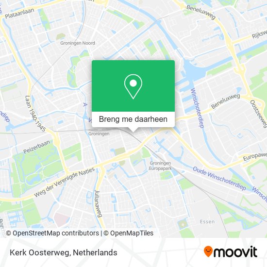 Kerk Oosterweg kaart
