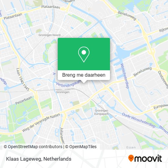 Klaas Lageweg kaart