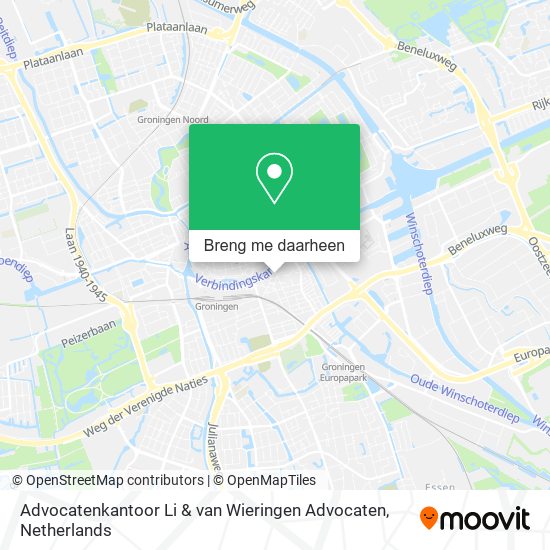 Advocatenkantoor Li & van Wieringen Advocaten kaart