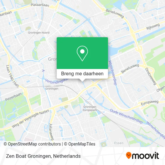 Zen Boat Groningen kaart