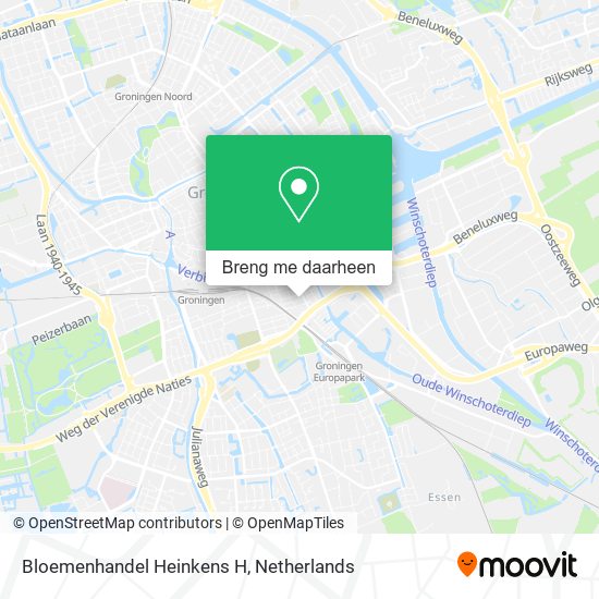 Bloemenhandel Heinkens H kaart