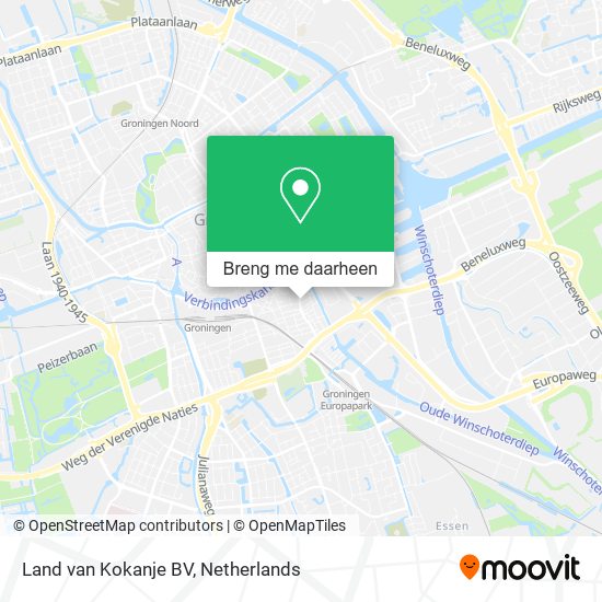 Land van Kokanje BV kaart