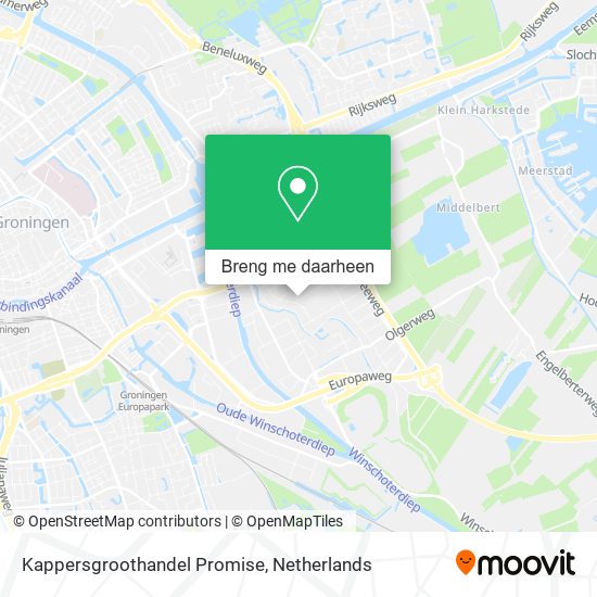 Kappersgroothandel Promise kaart