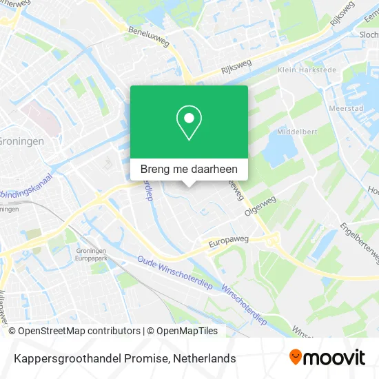Kappersgroothandel Promise kaart